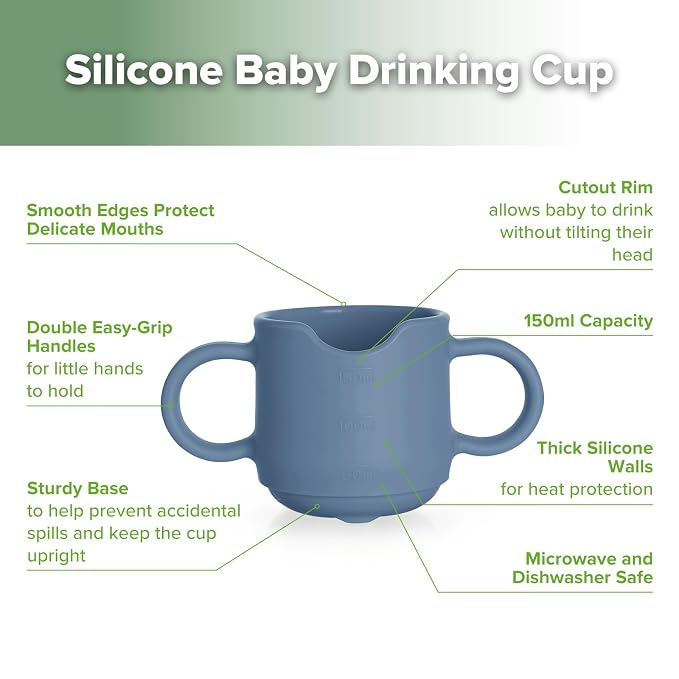haakaa Silicone Toddler Cups, BPA Free Drop-Proof Training Cups - Image 4