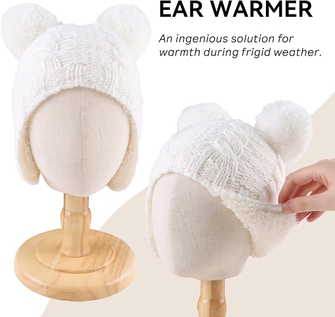 Zsedrut Winter Baby Boy Hats Pompom Baby Beanie - Image 3