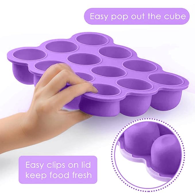 Samuelworld Baby Food Storage Container, 12 Portions x 2.5oz - Image 3
