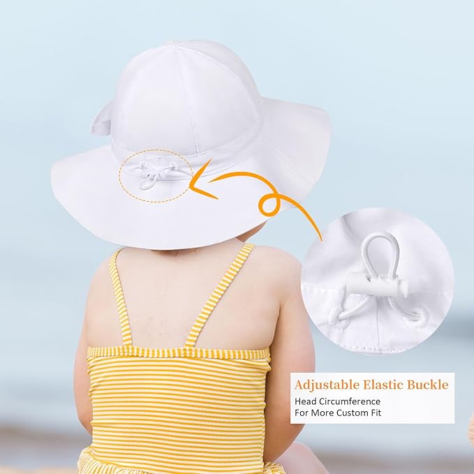 Baby Girl Sun Hat Summer Foldable Beach Hats - Image 5