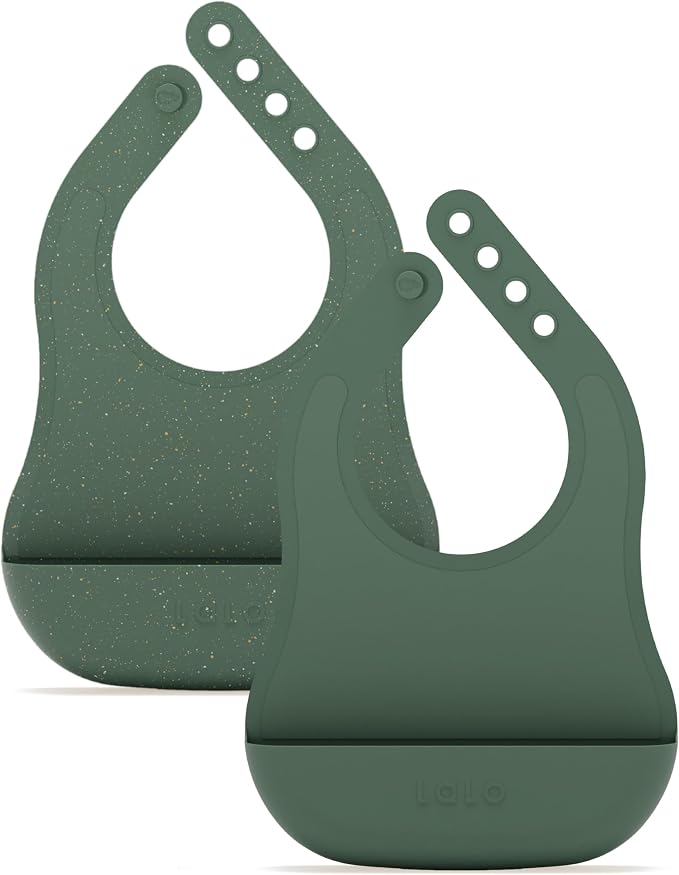 Lalo The Bib - Waterproof, Non-Toxic Silicone Baby Bib by Lalo