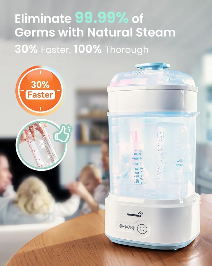 Bottle Sterilizer and Dryer, Compact Electric Steam Baby Bottle Sterilizer - Image 4
