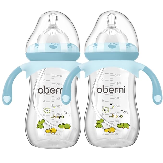 Baby Bottles, Weighted Straw Toddler Milk Bottles by oberni