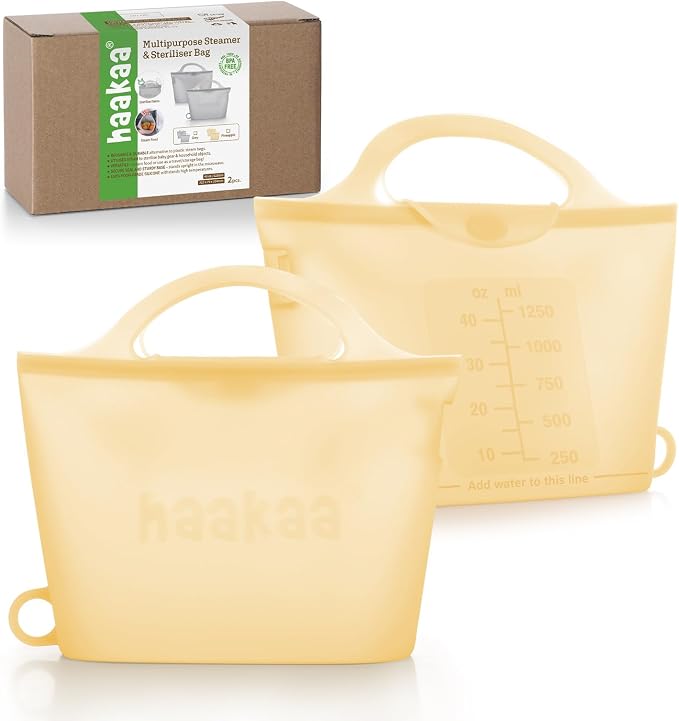 Haakaa On-The-Go Silicone Microwave Steam Sterilizer Bags by haakaa
