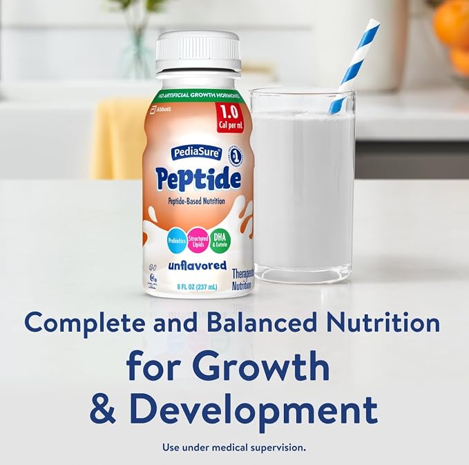 PediaSure Peptide 1.0 Cal, Peptide-Based Formula, Sole-Source Nutrition Drink - Image 3