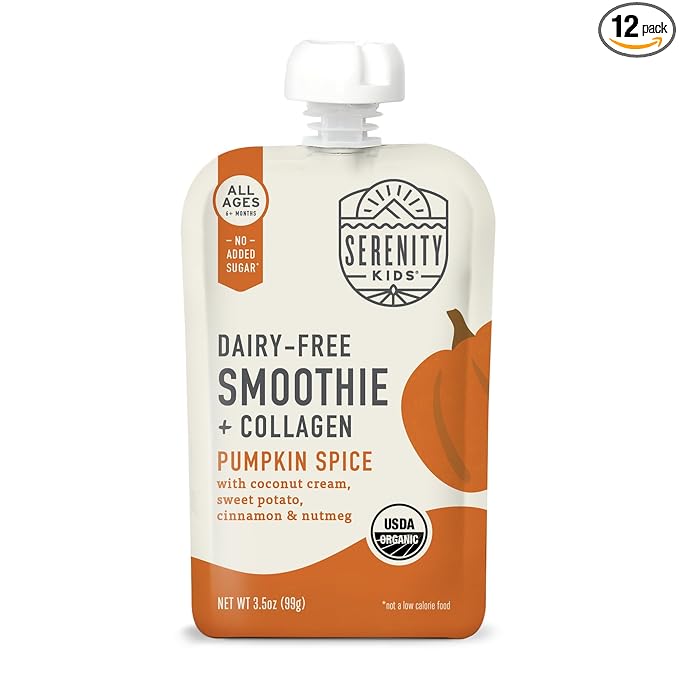 Serenity Kids Organic Pumpkin Spice Protein Smoothie Pouch by SerenityKids