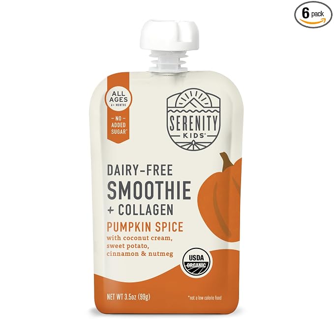 Serenity Kids 6+ Months Pumpkin Smoothie Baby Pouch Food by SerenityKids