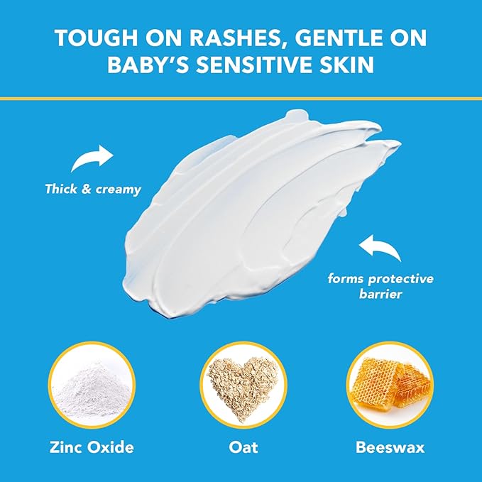 Triple Paste Diaper Rash Cream for Baby - 16 Oz Tub – Zinc Oxide Ointment Treats - Image 3
