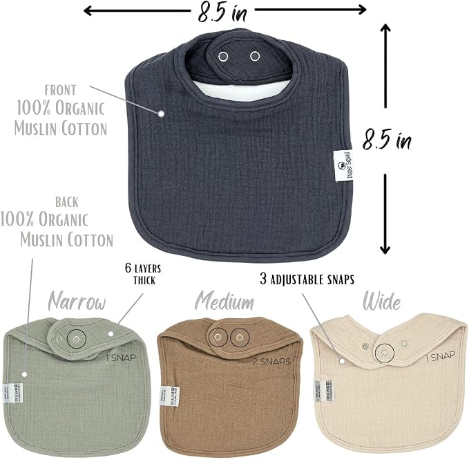 DiaperSquad's Baby Bibs for Drooling and Teething, Bibs for Boys, Baby Girl - Image 5