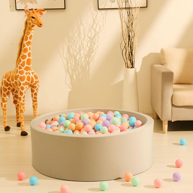 GOGOSO Ball Pits Balls for Toddlers Pack of 50 100 200 Plastics Shape Ball - Image 5