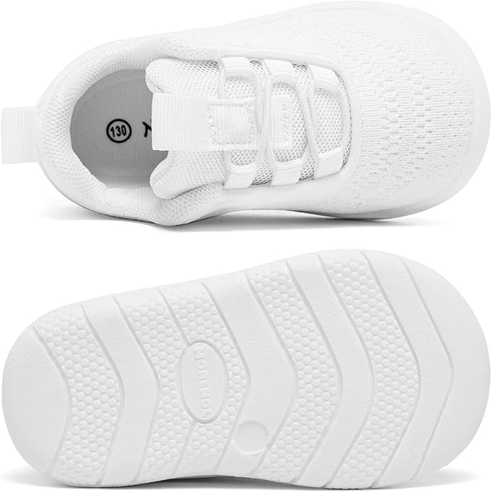 MORENDL Toddler Slip On Sneakers Baby Walking Shoes Non-Slip Breathable Unisex - Image 4