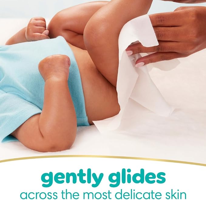 Pampers Baby Wipes, Water Based Wipe, Clinically Proven, Hypoallergenic - Image 6