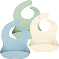 Cuddle Campus Set of 3 Silicone Bibs by CuddleCampus
