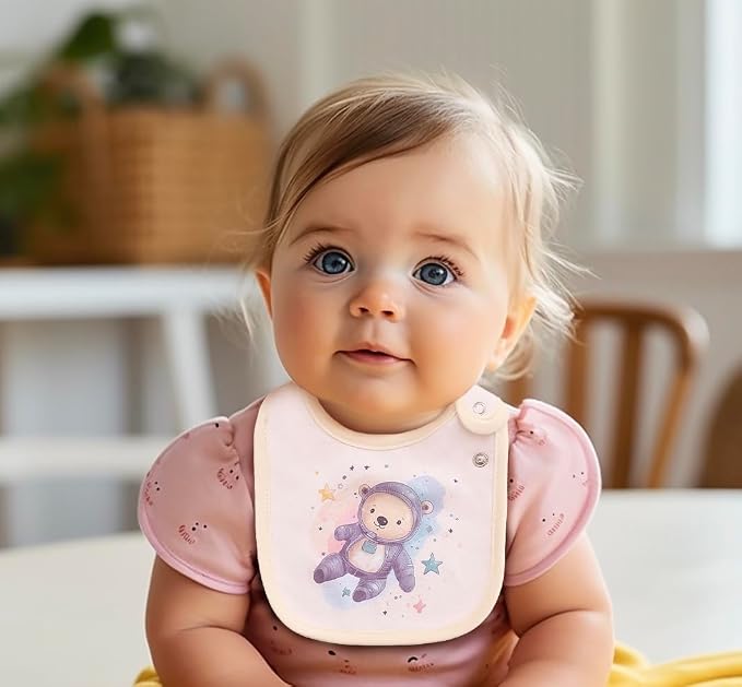 Maiwa 6 Pack Waterproof Cotton Baby Bibs - Image 5