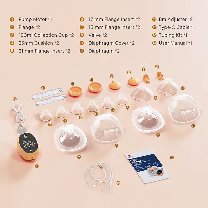 Upgraded Wearable Hands Free Breast Pump: D6 Portable Low Noise Breastfeeding - Image 9