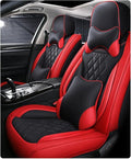 Leather Car Seat Covers for Volkswagen Atlas 2019-2023 Waterproof, Breathable by ijesign