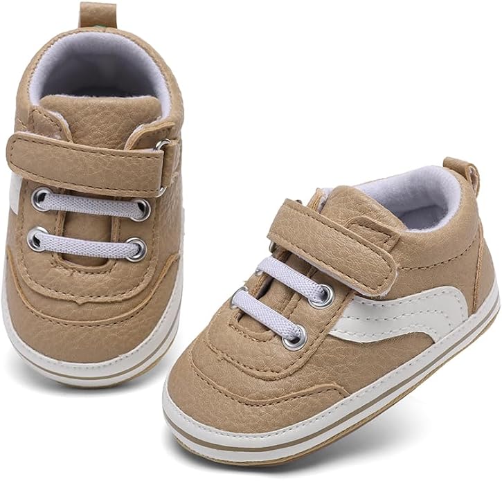 Clowora Baby Boys Girls Shoes Non-Slip Rubber Sole Sneakers Infant First - Image 4