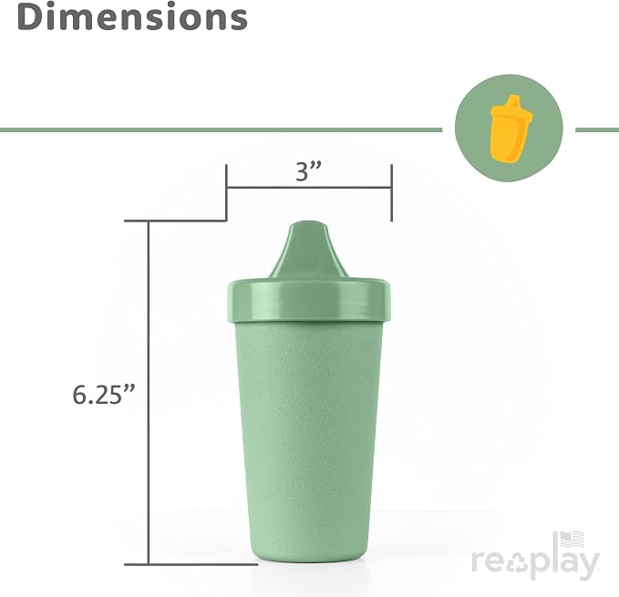 Re-Play Sippy Cups for Toddlers - 10 Oz. Reusable Spill Proof Cups for Kids - Image 9