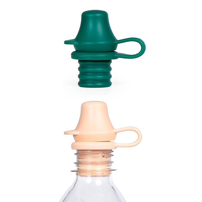 Original Water Bottle Topper for Toddlers – 100% Silicone Sippy Top Spout by KiddiKap