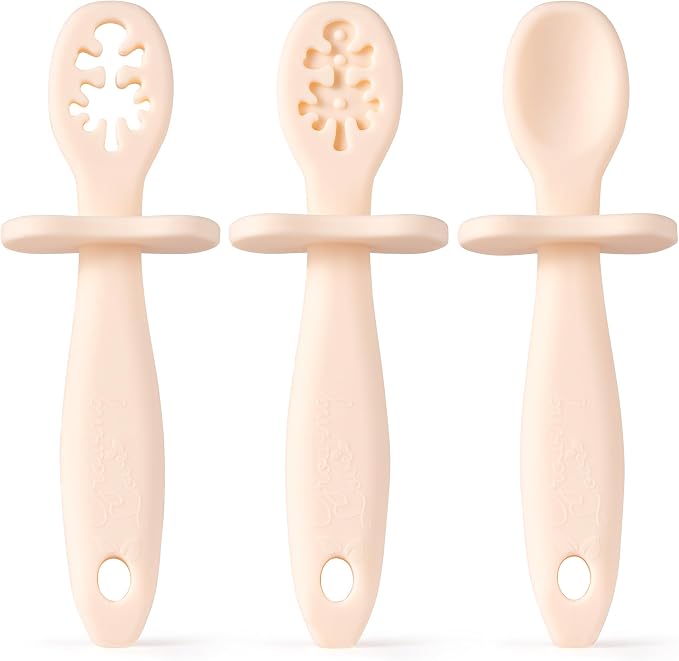Growing Love Baby Spoons Set, Self Feeding 6 months, Baby utensils, training by Unknown