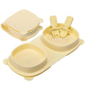 Silicone Foldable Novelty Dinner Plates, Suction Plates by YAHAA