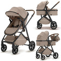 2 in 1 Baby Stroller, High Landscape Infant Stroller Pram Foldable Pushchair by wisesonle