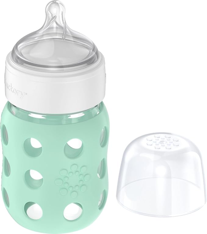 Lifefactory 8-Ounce Wide Neck Glass Baby Bottle - Image 3