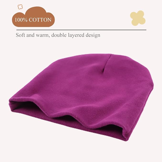 Bamery Cotton Baby Girl Hat Preemie Boys Beanie Newborn Hospital Hats Winter - Image 5
