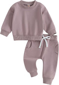 Fernvia Toddler Baby Girl Clothes 3 6 9 12 18 24 Months Fall Outfits Solid Long by Fernvia