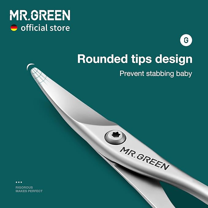 MR.GREEN Baby Nail Scissors Safety Nail Care Clippers Cutter Newborn Baby - Image 3