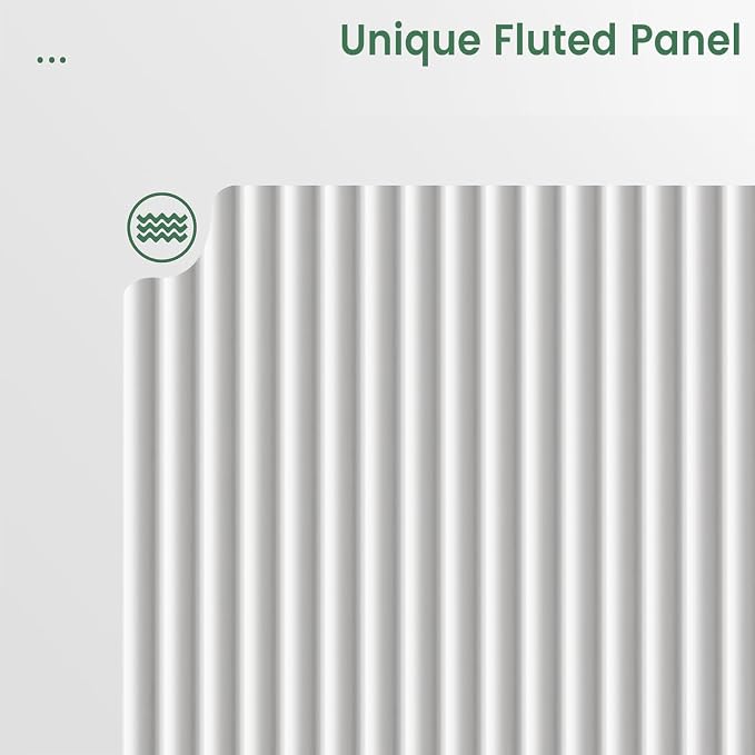 White 6 Drawers Double Dresser, Fluted Dresser - Image 7