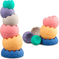 Stacking Balls Soft Toys for Babies 6 12 18 Months 1 Year Old Girls Boys by Miawow