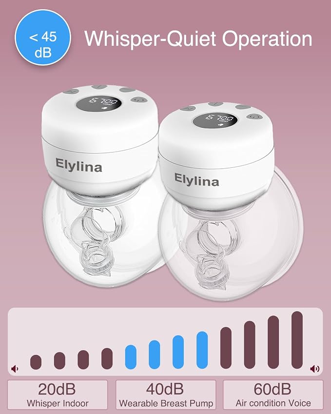 Wearable Breast Pump Hands Free｜Electric, Portable & Hands-Free, Super Quiet & - Image 4