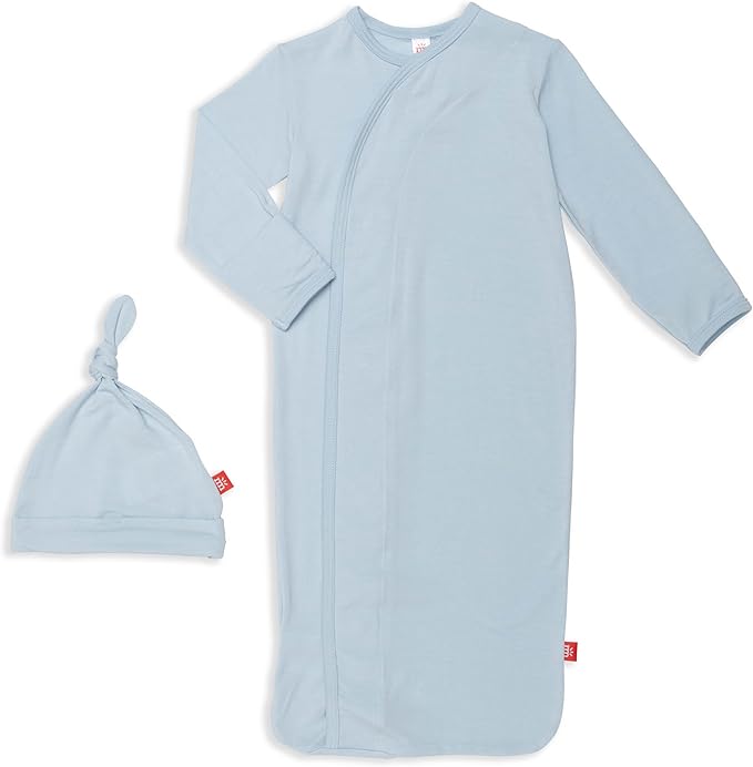 Magnetic Me Modal Newborn Sleeper Gown & Hat Set | Silky Soft Modal Fabric by magneticme