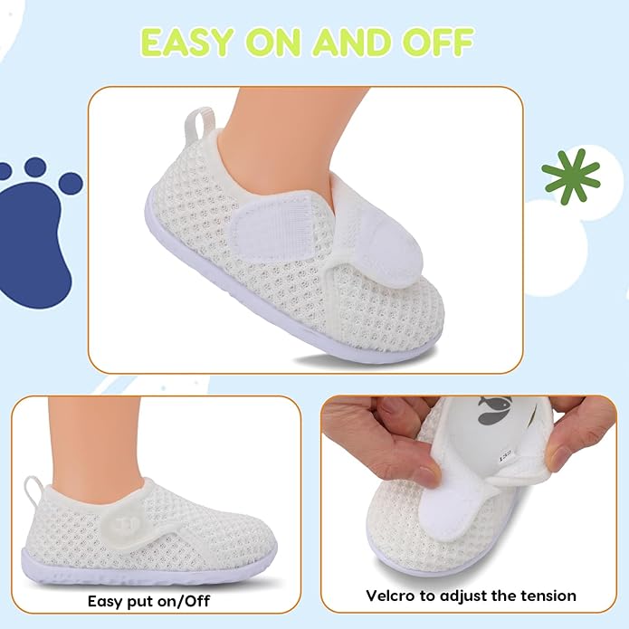 FEETCITY Baby Boys Girls First Walking Shoes Infant Sneakers Crib Shoes - Image 2
