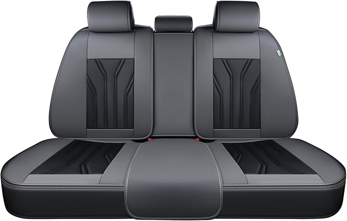 FLORICH Rear Seat Covers Leather Car Seat Covers Waterproof Back Seat Cover by FLORICH