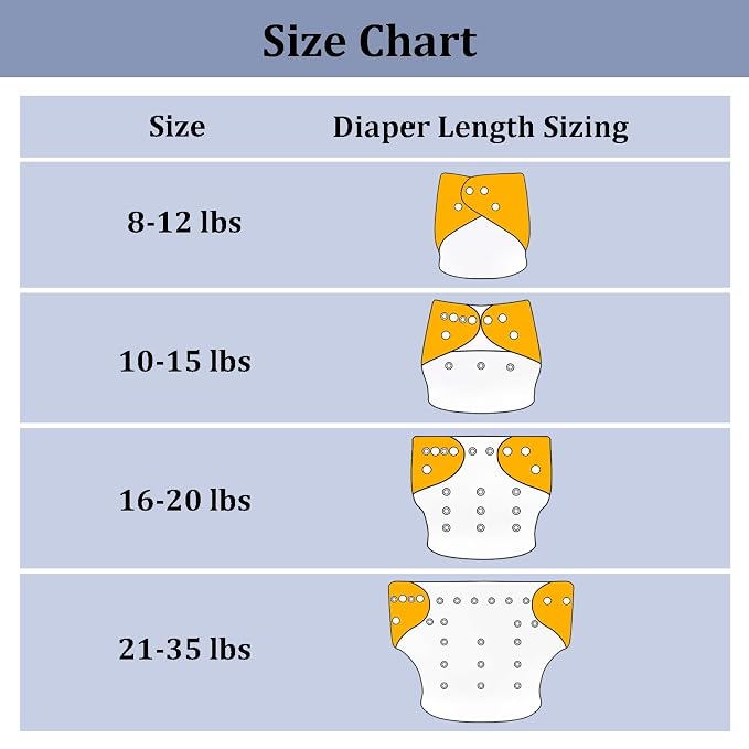 babygoal Baby Boy Cloth Diapers 6 Pack - Image 5
