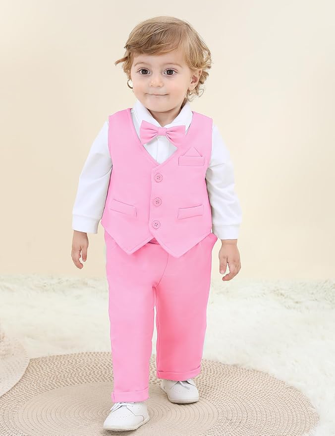 A&J DESIGN Baby Boy Suits Clothes Infant Toddler Formal Gentleman Outfits - Image 2