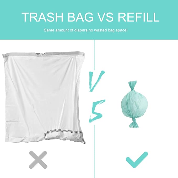 Diaper Pail Liner Refills Bags Compatible - Image 6
