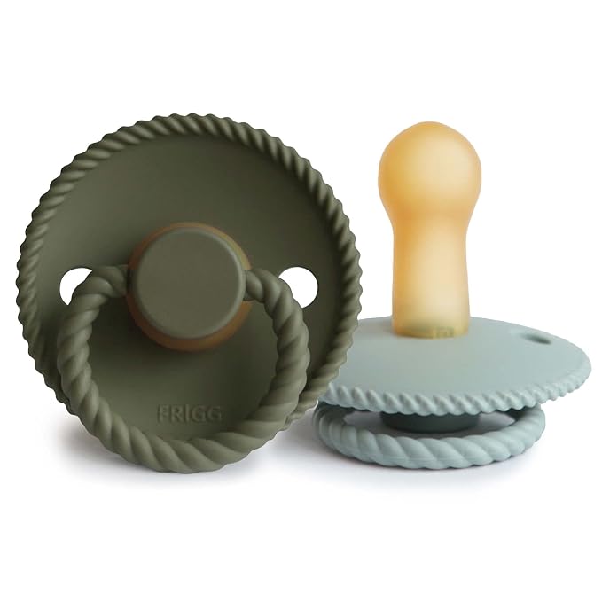 FRIGG Rope Natural Rubber Baby Pacifier | Made in Denmark | BPA-Free by mushie