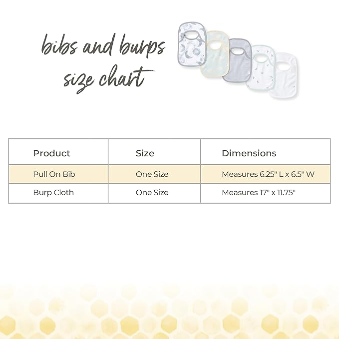 Burt's Bees Baby Organic Baby Bibs – 100% Cotton Newborn Infant Bibs - Image 2