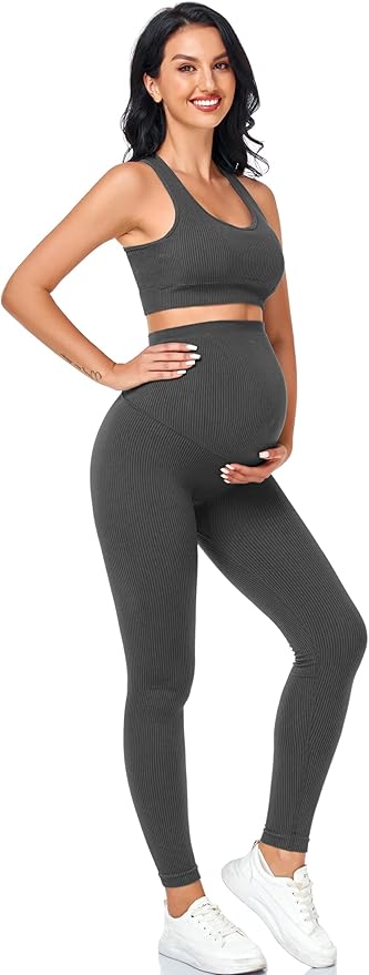 Women's Maternity 2 Piece Outfit Set by Lataly