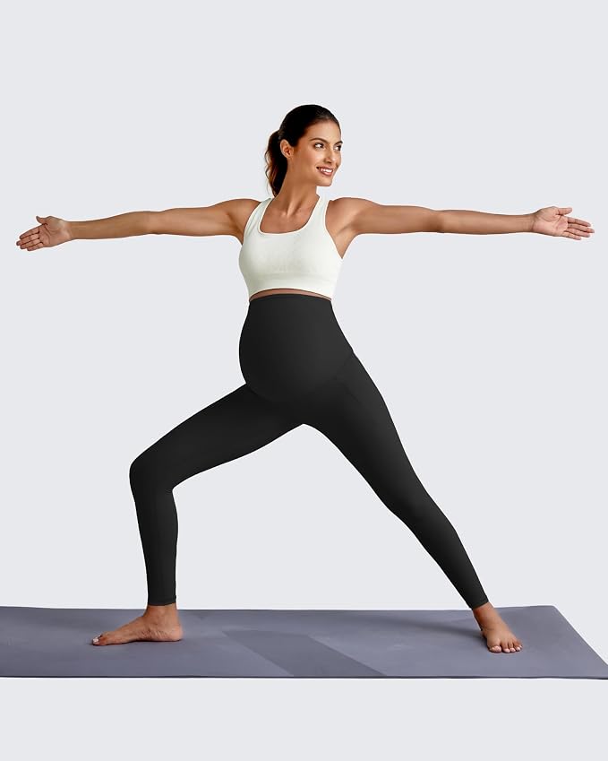 G4Free Maternity Leggings for Women Over The Belly Pregnancy Yoga Pants - Image 4