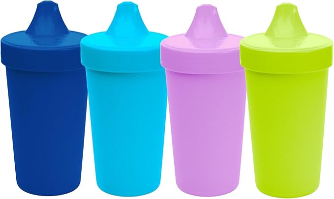 Re-Play Sippy Cups for Toddlers - 10 Oz. Reusable Spill Proof Cups for Kids by Re-Play