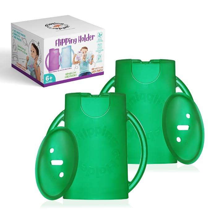 Flipping Holder Squeeze Proof Food Pouch Holder by FlippingHolder