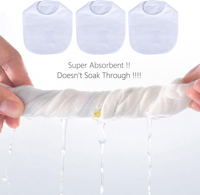 Hakochia Waterproof Baby Bibs Organic Cotton Super Soft and Absorbent - Image 3