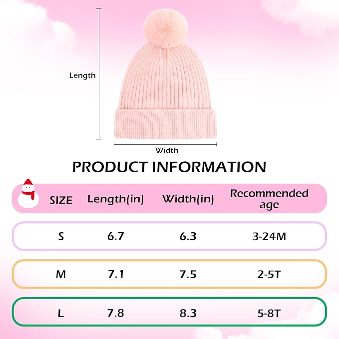 Girls Winter Hat Warm Toddler Beanie - Image 5
