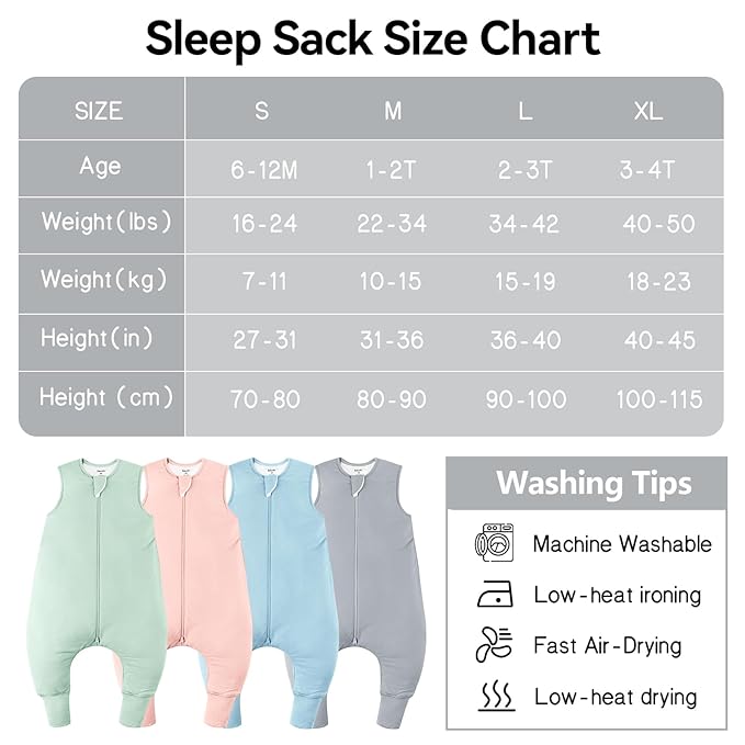 Rayon Made From Bamboo Sleep Sack 24-36 Months 0.5 Tog Ultra Soft Summer - Image 7