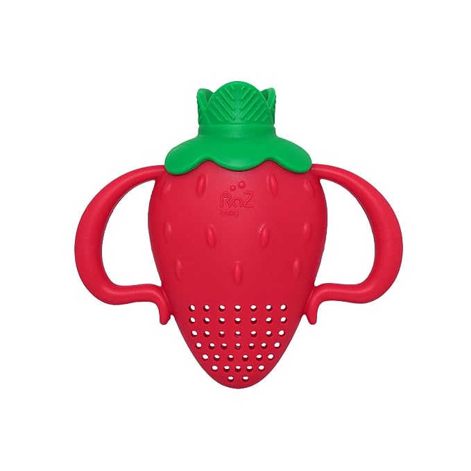 RaZbaby Fruitique Fruit Feeder One-Piece Baby – Larger Opening by RaZbaby