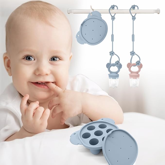2 Pack Silicone Baby Food Feeders + Mini Freezer Tray - Image 6